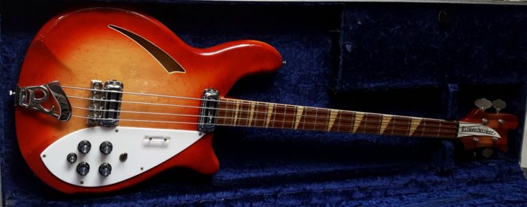 Rickenbacker 4005 4 String Bass Fireglo Hollow Body 1967