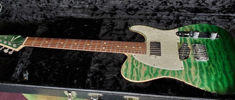 Tom Anderson - Classic  T- Tele Style - Key Lime Surf - Image 5