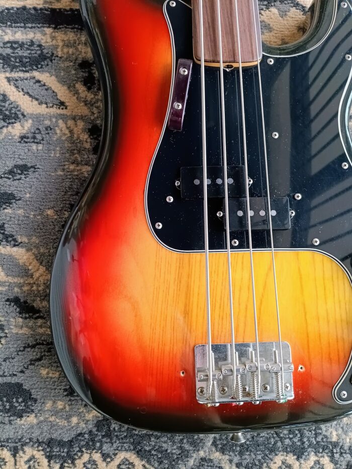 1976 Fender Fretless Precision Bass - Image 8